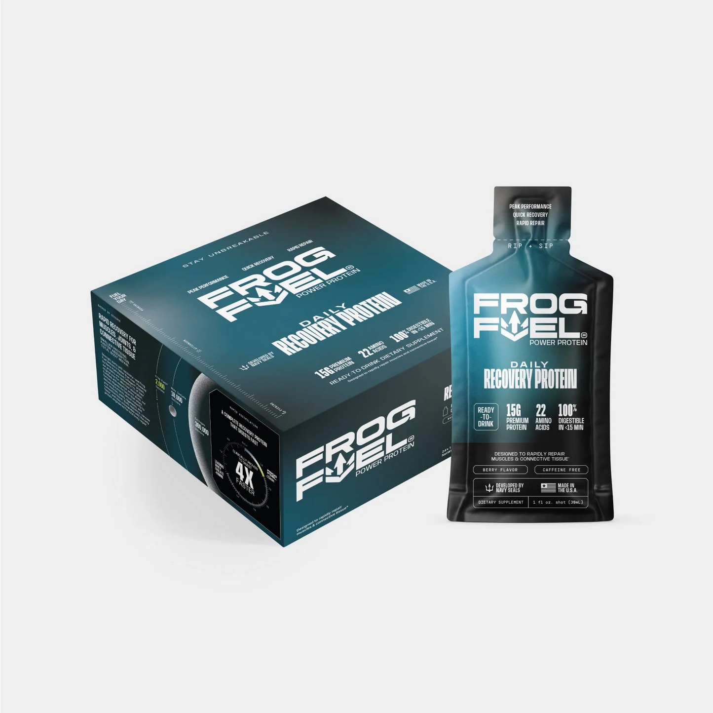 Frog Fuel Power Protein Collagen Protein Shot for Muscle Recovery